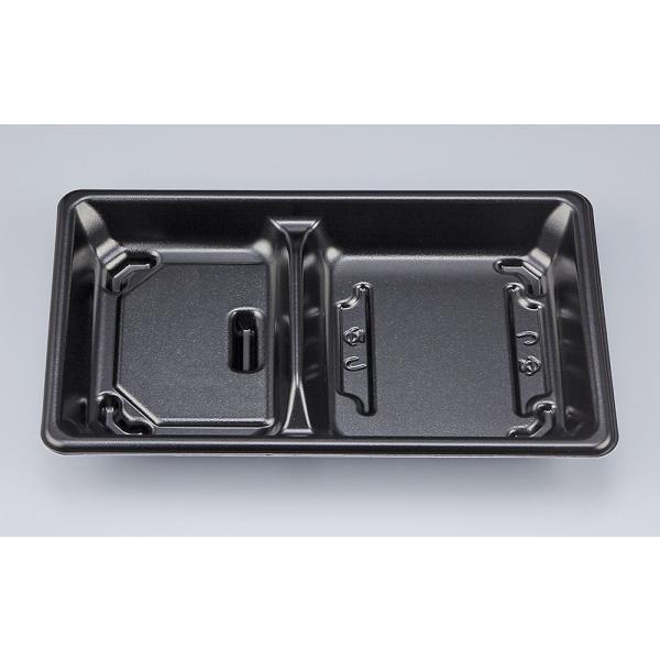 【蓋付き】SF弁当57(黒) 【本体600枚・蓋600枚セット】